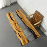 Olive Epoxy Table, Olive Wood River Table, Poplar Epoxy Table - SlabstudioHongKong