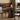 Prestige Workspace black walnut wood round table with polished surface and sturdy legs, ideal for modern office or home workspace.