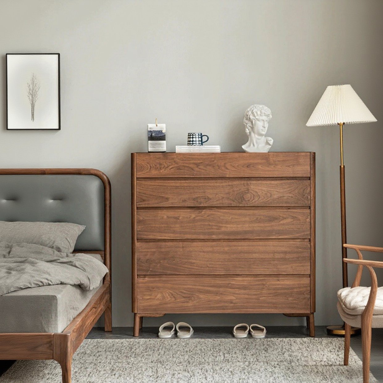 5 drawer Storage dresser walnut , solid walnut Wood FAS level dresser 5 drawer Storage dresser walnut , solid walnut Wood FAS level dresser