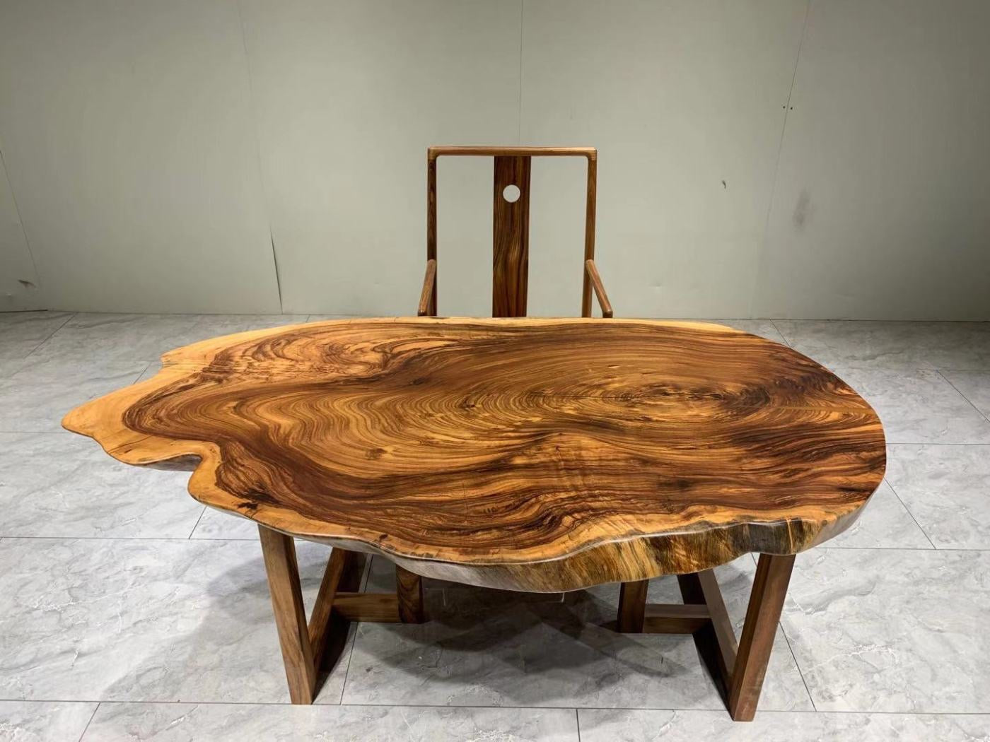 large dining table, mid century dining table,  pottery barn coffee table, rattan coffee table - SlabstudioHongKong