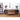 Made to order Solid Edge Hidden Horizon Design black walnut TV stand with sleek, modern wood finish and open shelving.