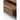 Made to order Solid Luxe walnut wood nightstand with open storage space, featuring a sleek and elegant design.