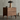 Made to order Sophisticated black walnut wood nightstand with sleek design and natural wood grain finish.