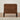 Made-to-order Voyage black walnut wood nightstand with glass top, showcasing a sleek, modern design and smooth finish.
