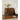 Made to order Voyage black walnut wood nightstand with glass top, showcasing sleek design and natural wood grain detail.