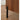 Made-to-order Voyage black walnut wood nightstand with glass top, showcasing a sleek, modern design and smooth finish.