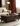 Black walnut wood coffee table with six drawers from Wood Beam, showcasing a modern design and natural wood grain finish.