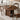 Made to order Wood Knot contemporary round table with three curved solid walnut wood legs and a smooth tabletop.
