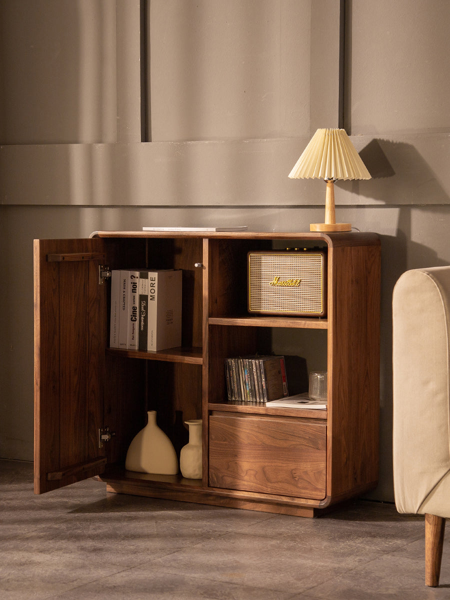 gabinete de madera para almacenamiento de libros, vitrina, gabinetes de madera maciza, tocador de madera natural