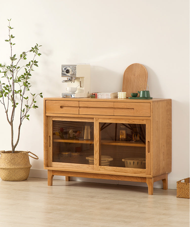 gabinete de madera, armario de madera de cerezo, gabinete de alta calidad