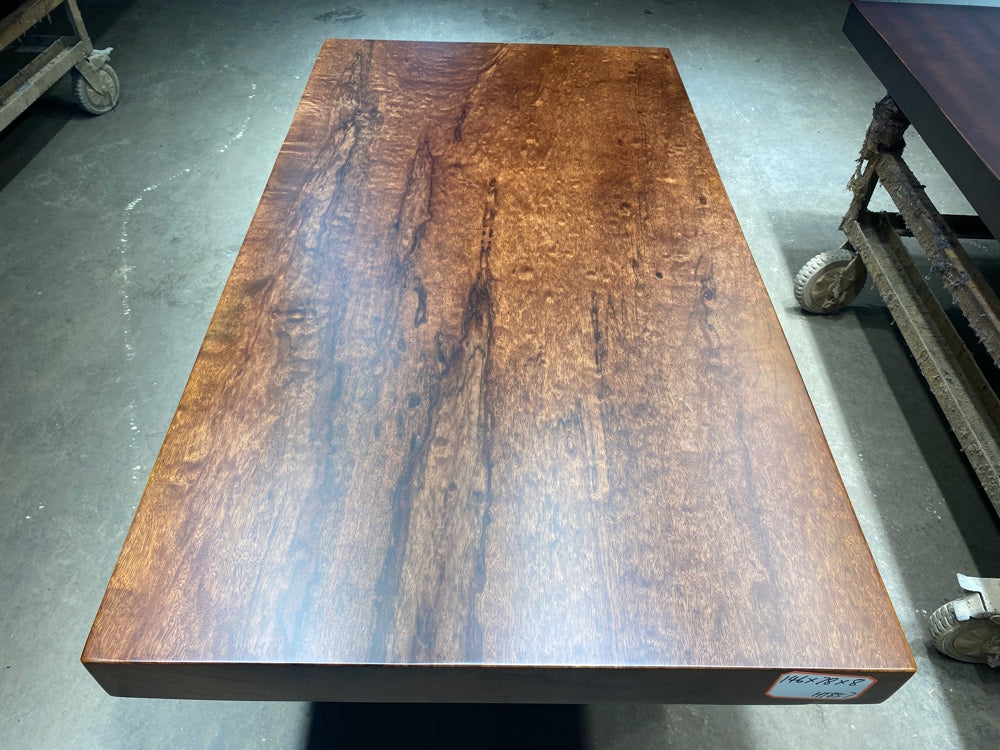 Mesa totalmente personalizada, mesa de jantar de madeira interna e externa