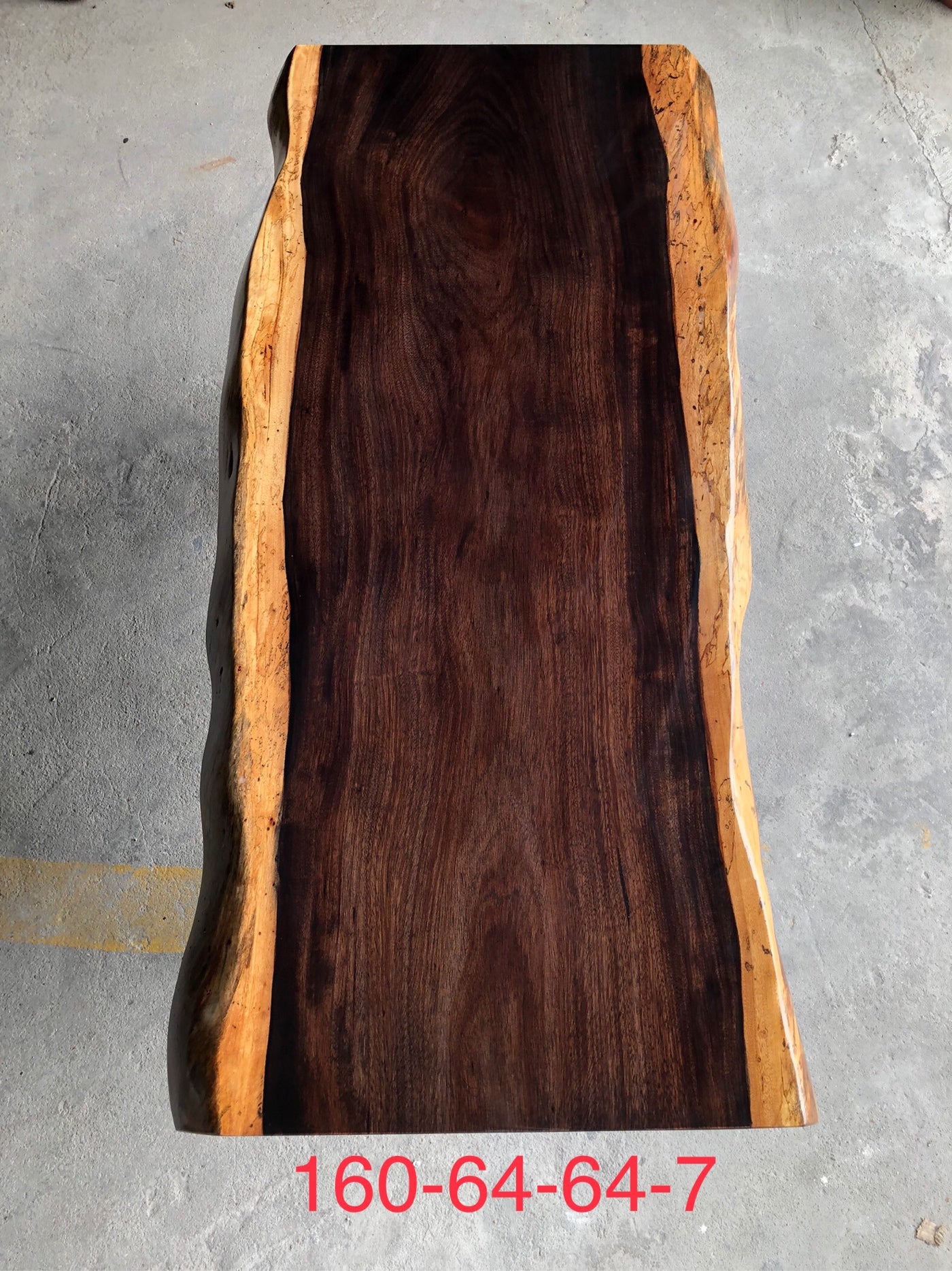 losas de madera, losa de borde vivo, mesa de losa de madera de África occidental