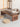 table basse en bois de noyer noir, grande table basse, table basse rectangulaire simple