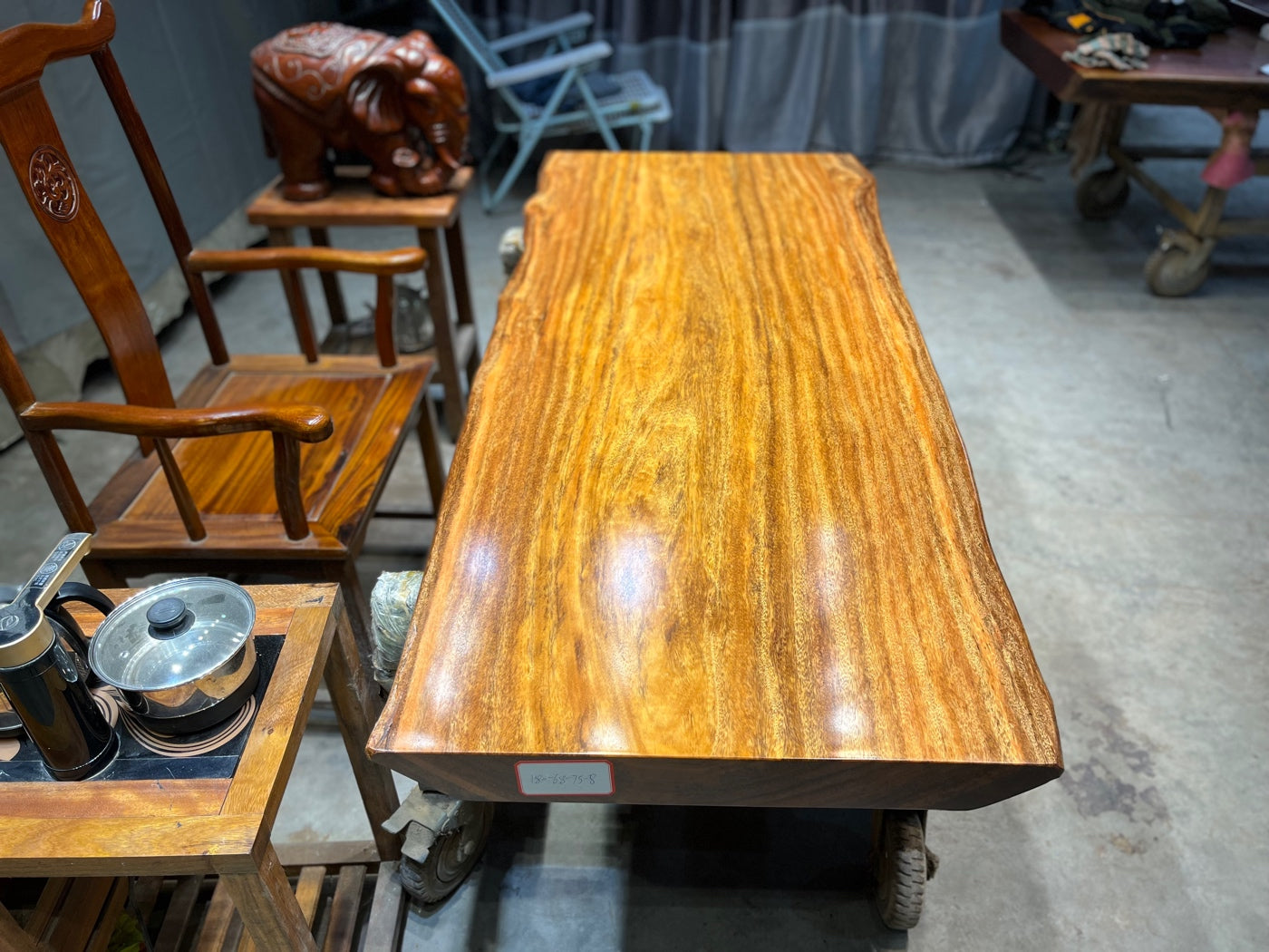 <tc>Tali wood</tc> laje, mesa de centro de madeira, mesa de centro de laje de madeira