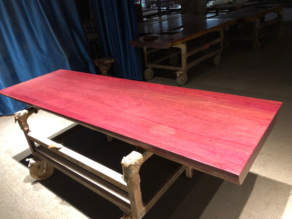 Móveis de madeira Purple Heart de qualidade, laje de madeira Purpleheart para móveis