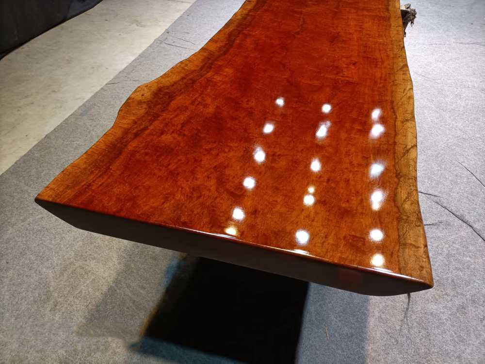 <tc>Rhodesian Copal wood</tc> mesa con ruedas de losa, mesa de cocina de losa de madera
