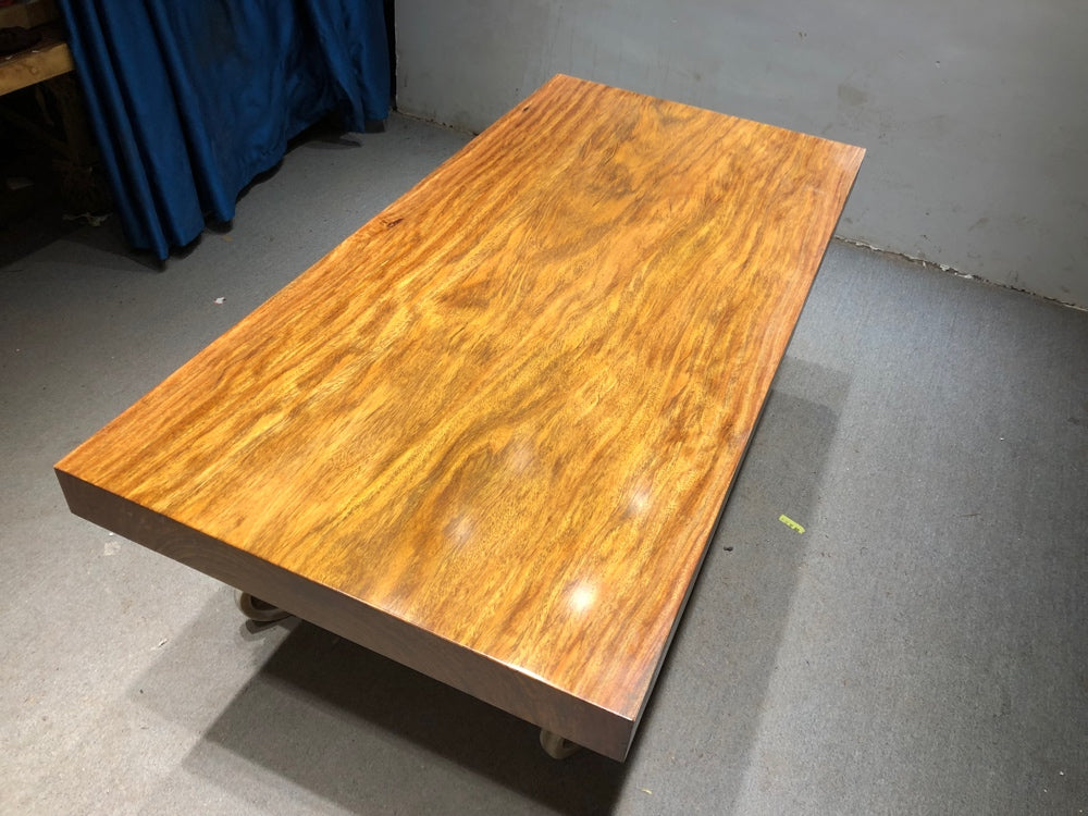 Mesa de losa Tali, losas <tc>Tali wood</tc> para mesa, losa de madera africana para mesa de comedor