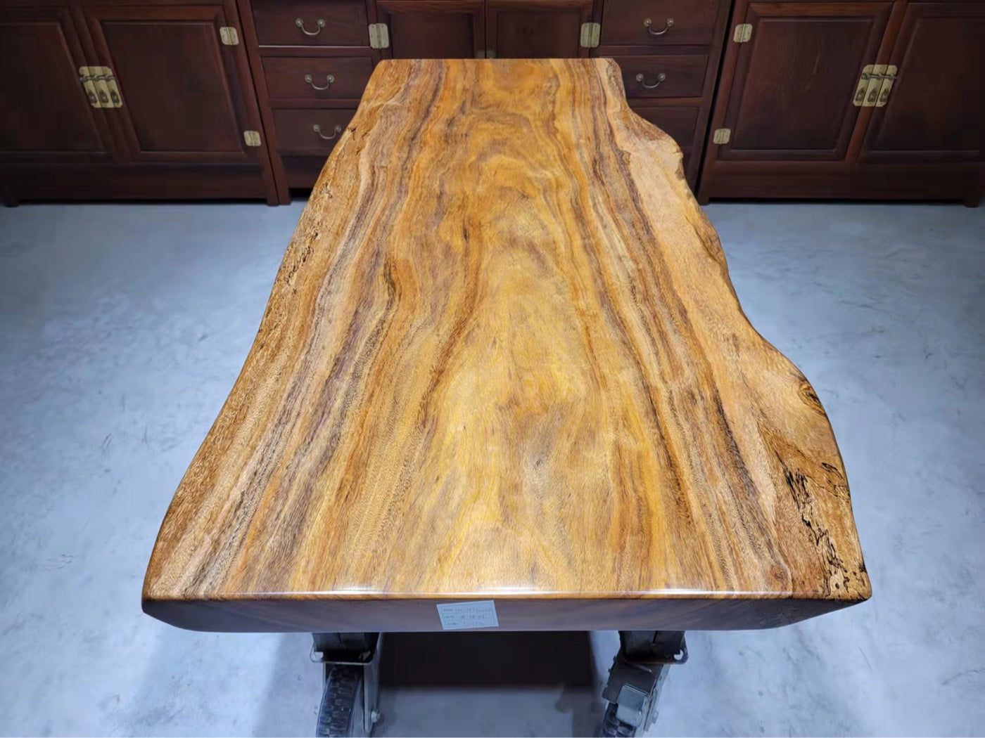 mesa de jantar em laje de madeira, mesa <tc>Tali wood</tc>, laje <tc>Tali wood</tc>, <tc>Tali wood</tc>