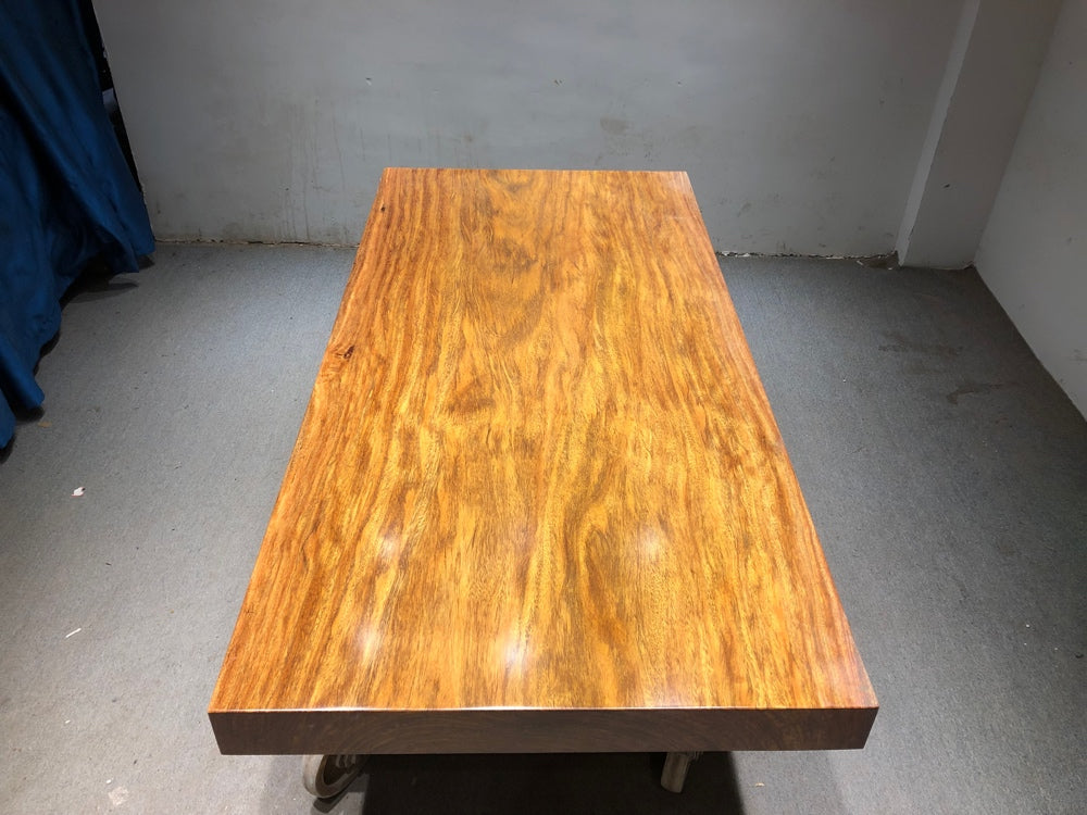 Mesa de losa Tali, losas <tc>Tali wood</tc> para mesa, losa de madera africana para mesa de comedor