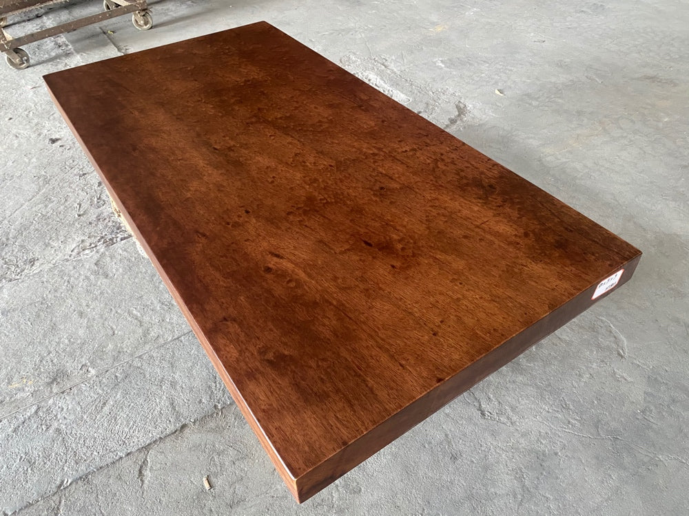 Mesa de losa de nogal marrón, mesa de losa epoxi, mesa de losa de madera de borde vivo