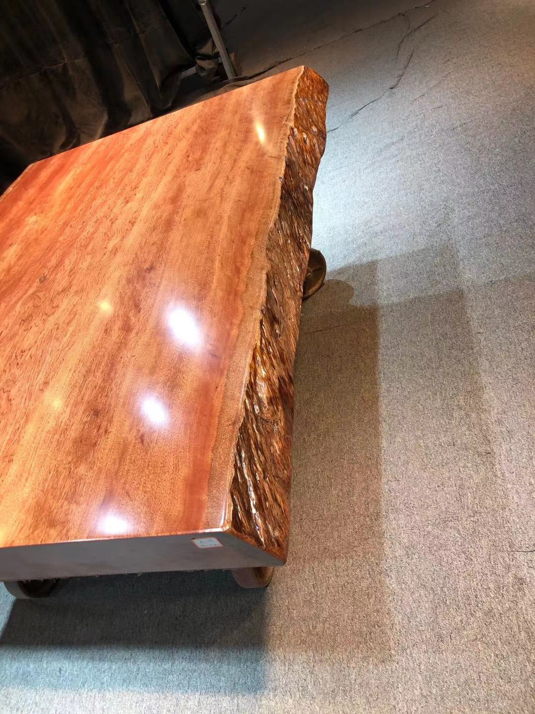 木製スラブファームテーブル、ビンタンゴール木製スラブテーブル、スラブガーデンファニチャー