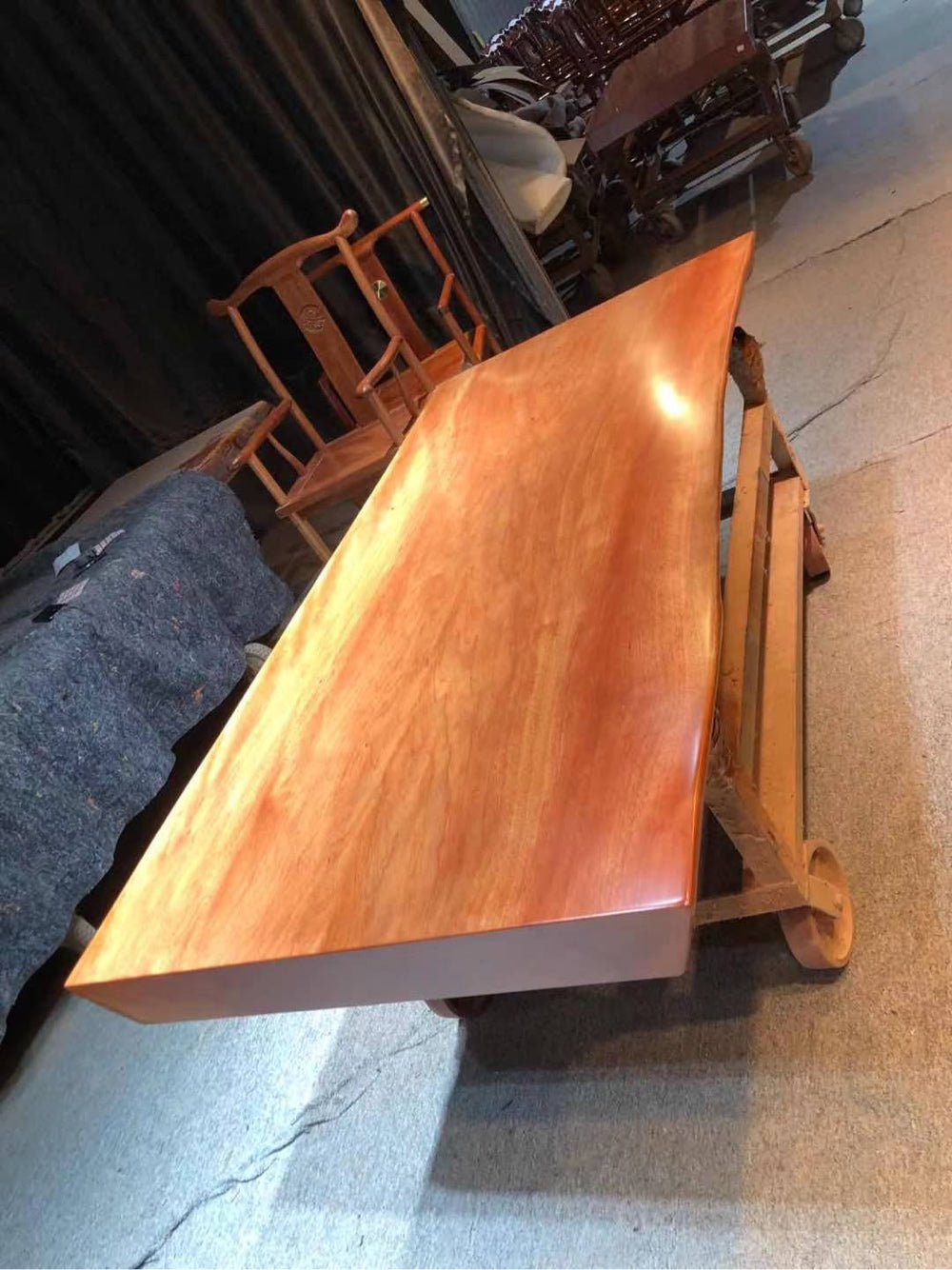 Papua New Guinea slab table top, slab tables for sale, slab table base