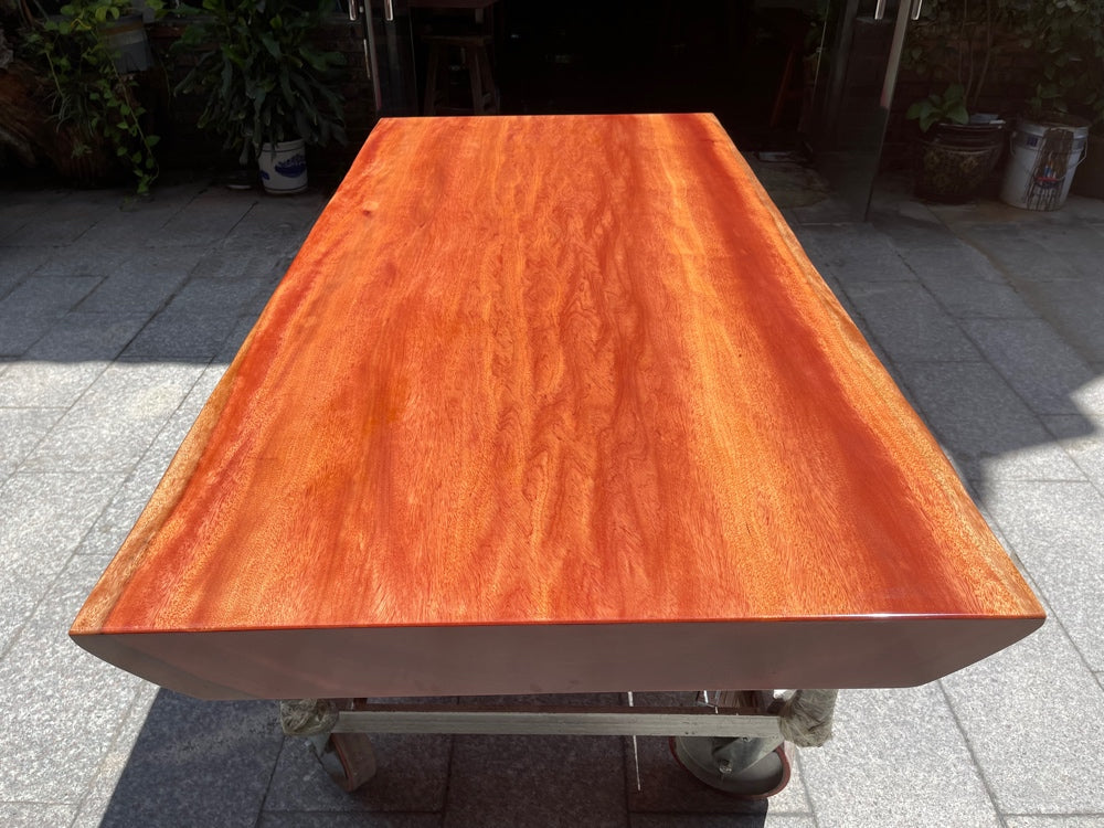ビンタンゴール木製スラブ テーブルのデザイン、ビンタンゴール木製スラブ テーブル ドバイ、スラブ ダイニング テーブル