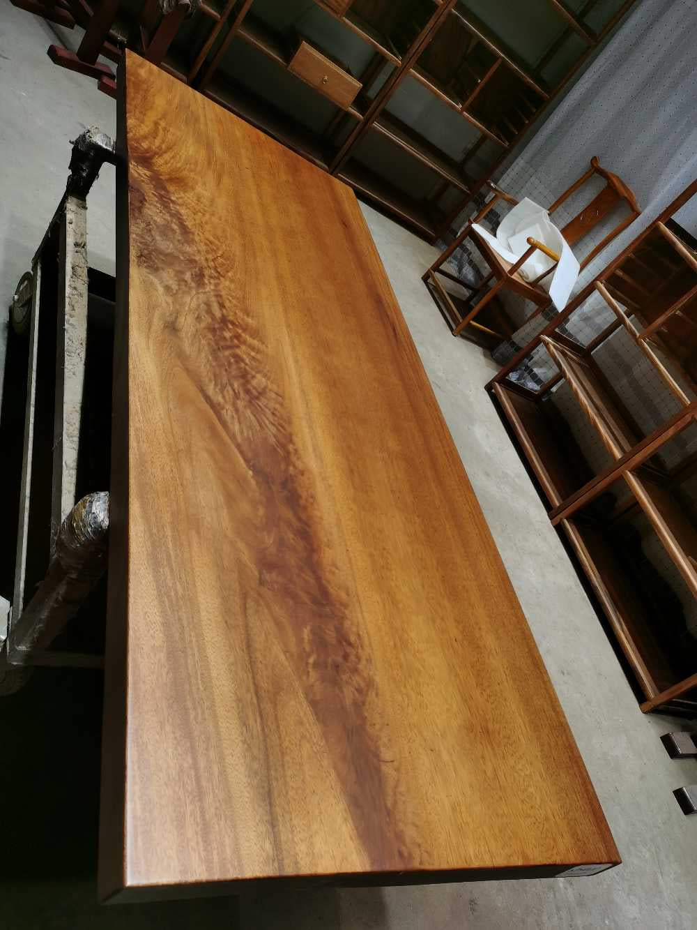 Mesa auxiliar vintage, mesa de anillo de árbol, mesa de anillo doble, mesa auxiliar de madera maciza