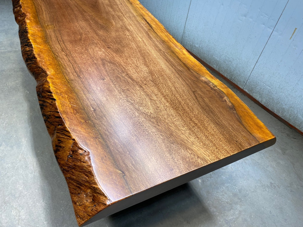 Holzplattentisch, Live-Edge-Plattentisch, Marmorplatten-Tischplatte, Baumplattentisch