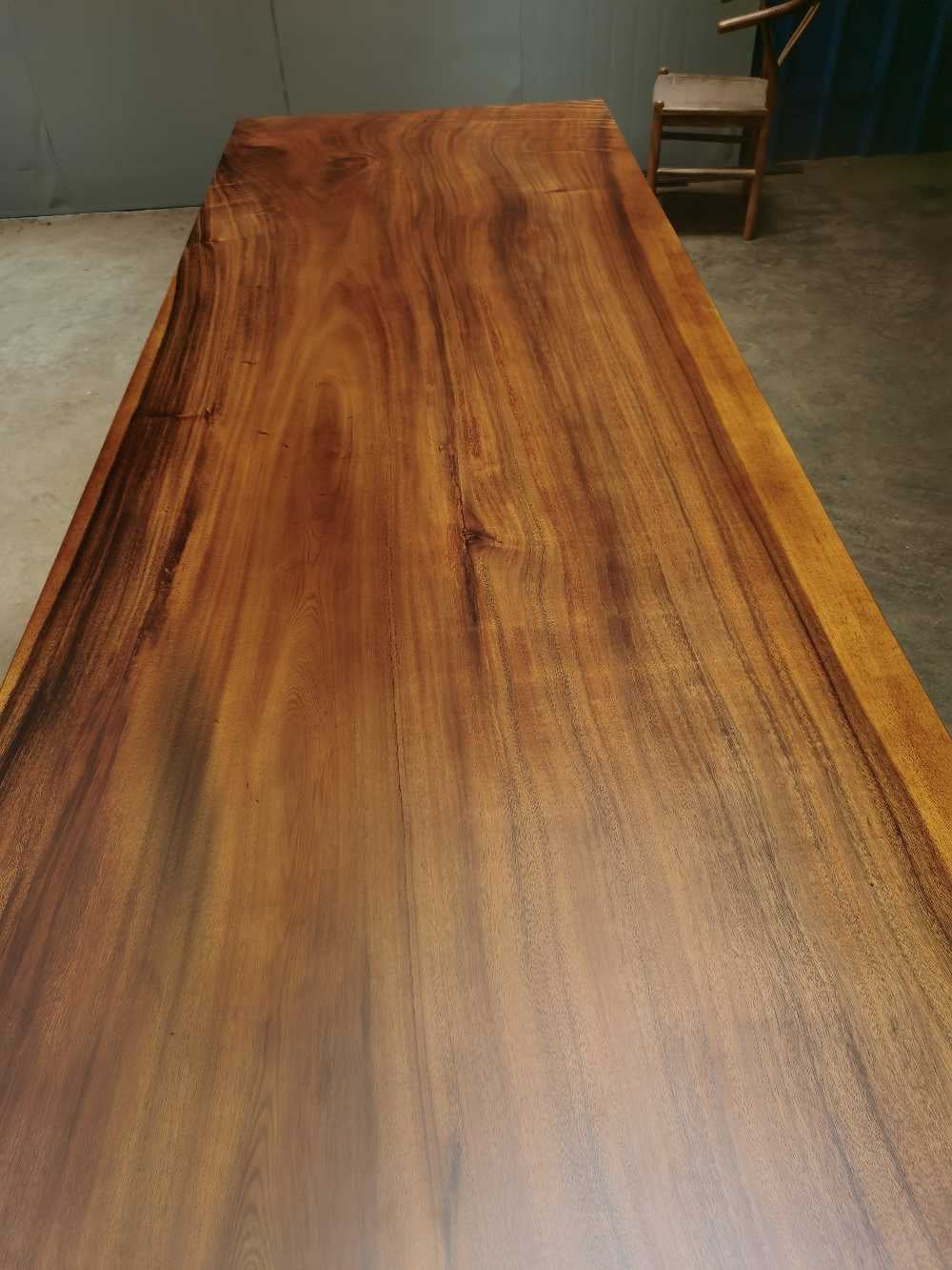 أرجل طاولة لوح خشب، سطح طاولة لوح خشب جوز الكونغو