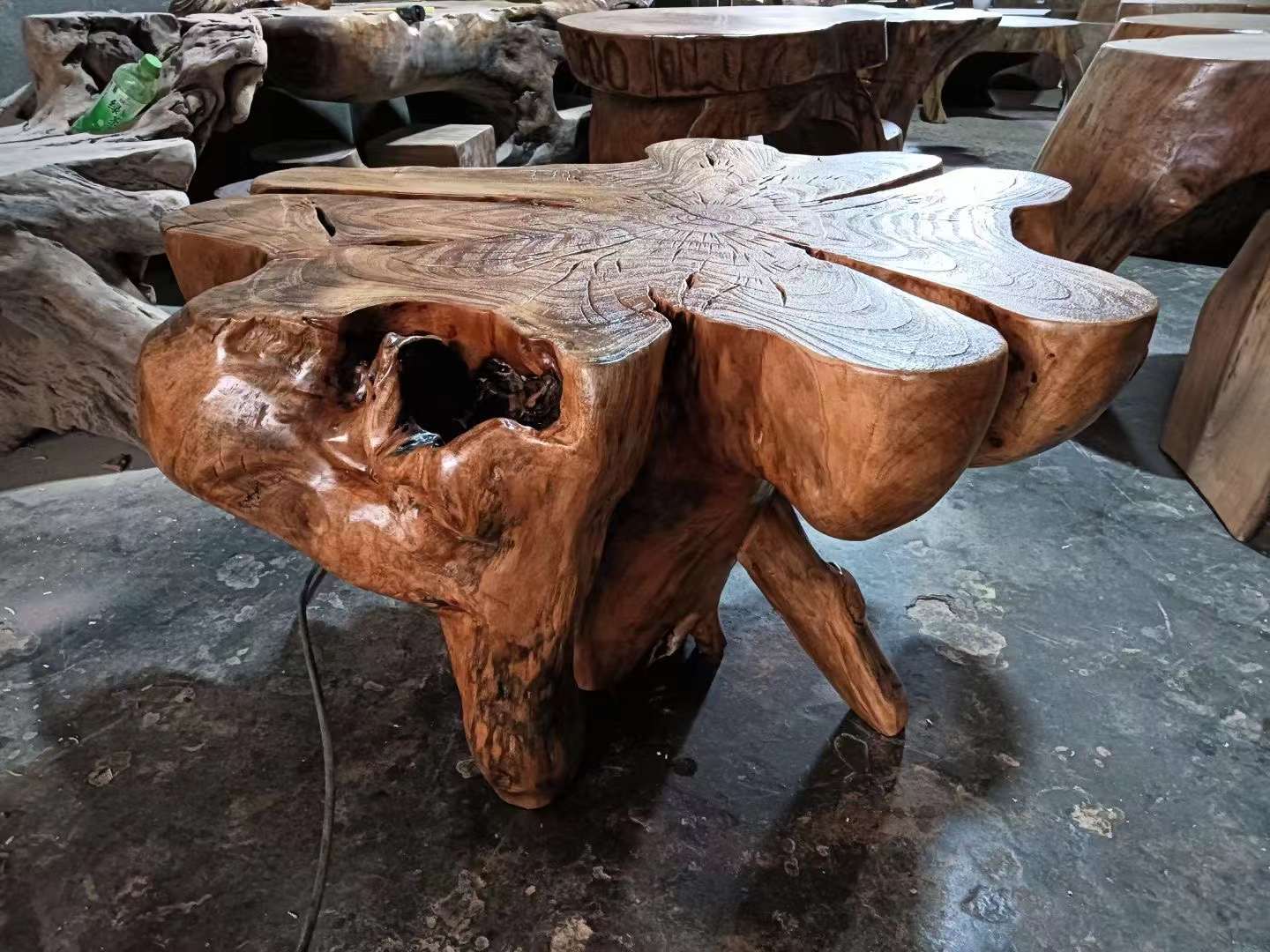 Coffee table, live edge outdoor table, wooden coffee table, garden bench park table, garden furniture