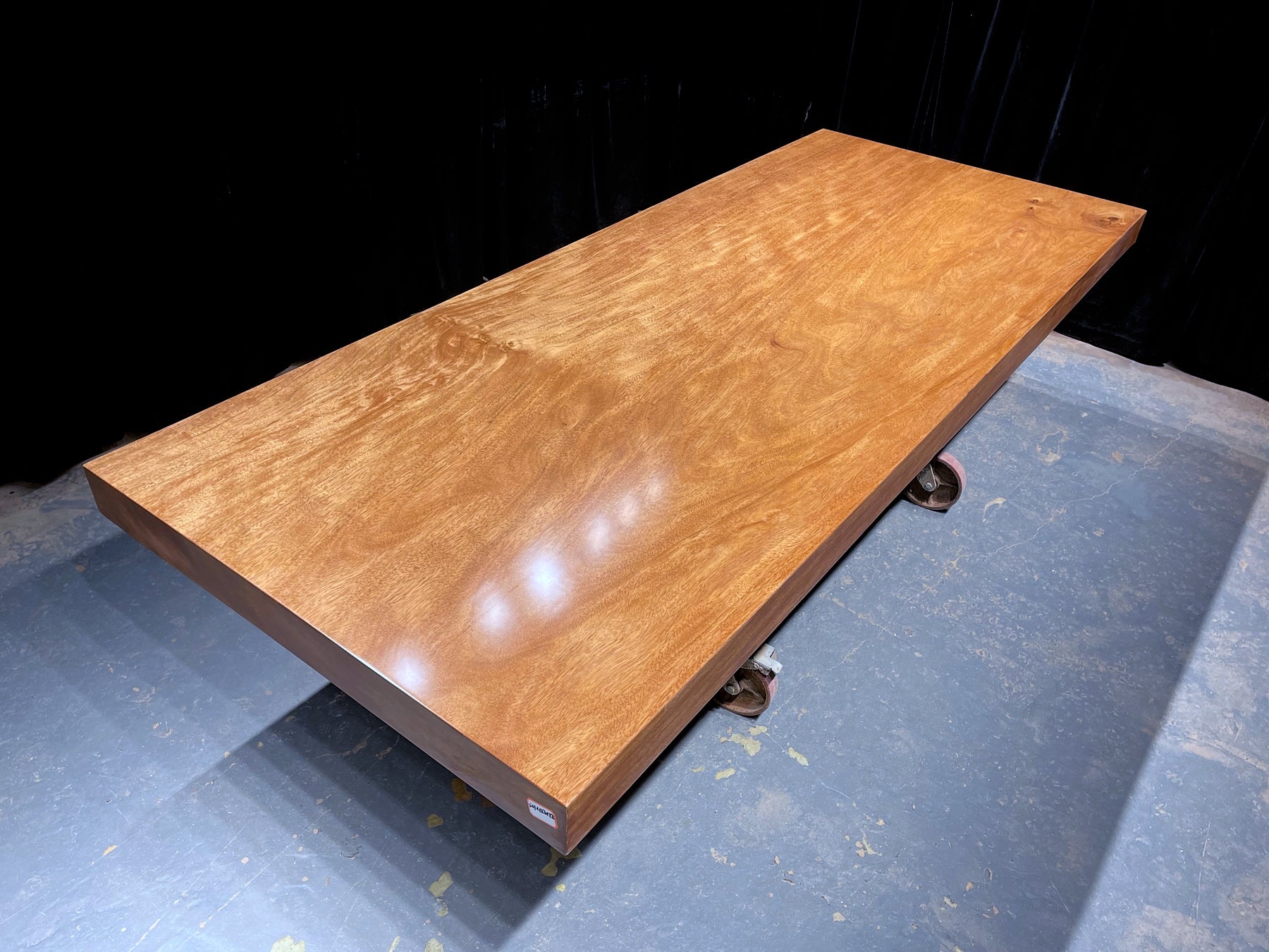 Losa de madera Terminalia Catappa para encimera o mesas, losa seca en horno, mesa Live Edge