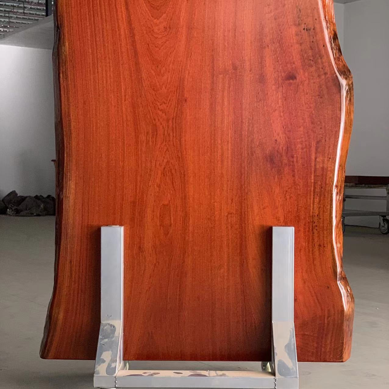 Losa de madera africana, mesa de losa de madera Sapele