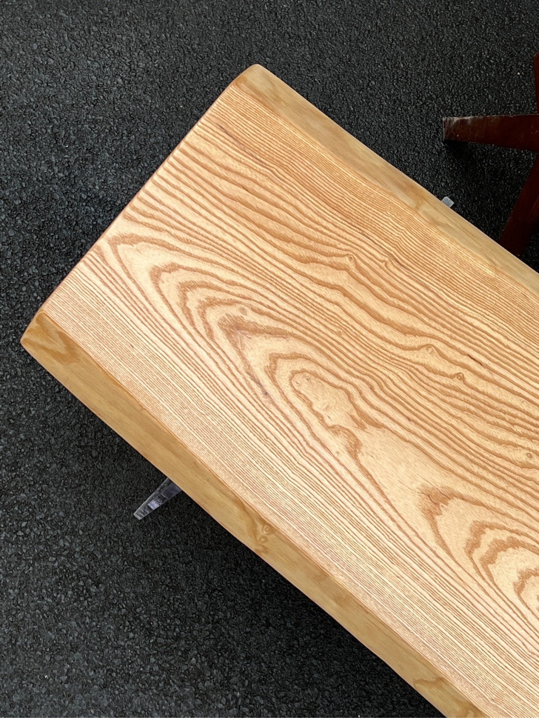 wood slab dining table, reclaimed wood slab dining table,  Ash wood slab coffee table