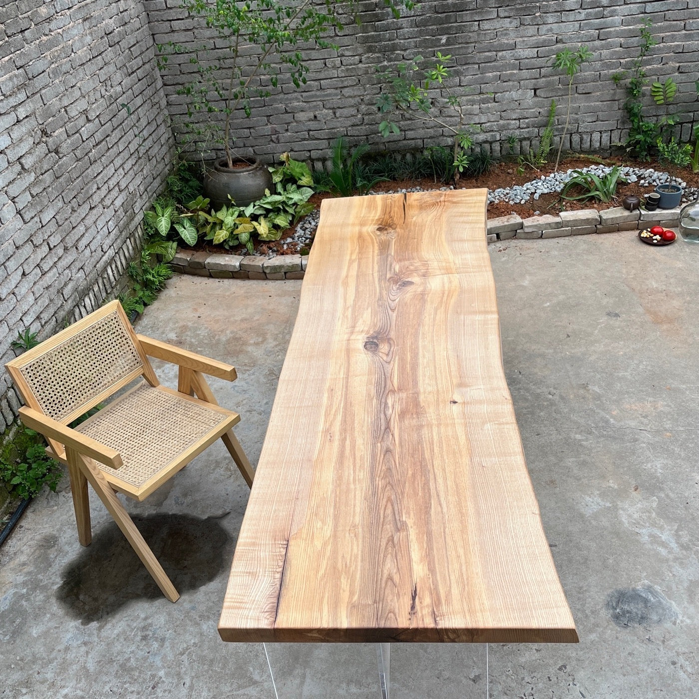 Lastre di frassino Live Edge, lastre di legno di frassino, lastra da tavolo in resina di legno di frassino