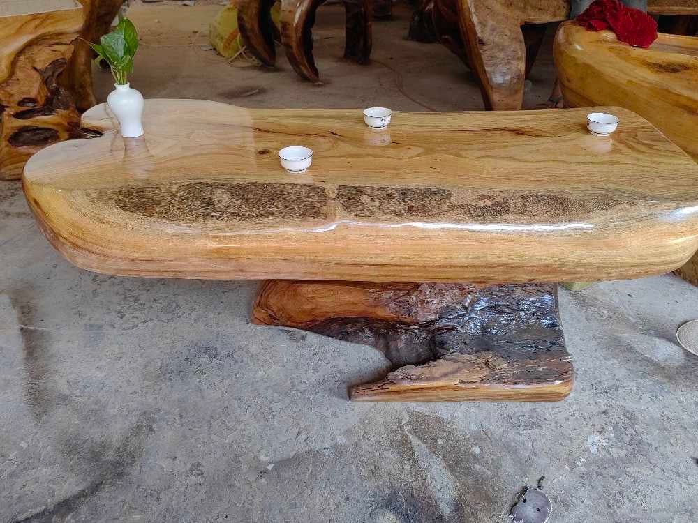 mesa de centro, mesa de centro de madeira, mesa ao ar livre, cadeira de praia de madeira de nogueira