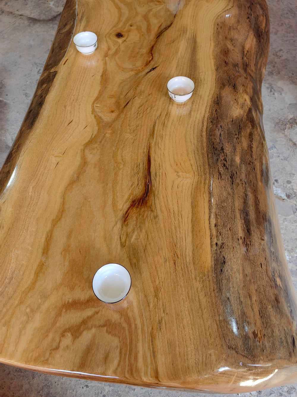 コーヒーテーブル、木製コーヒーテーブル、屋外テーブル、クルミ材ビーチチェア