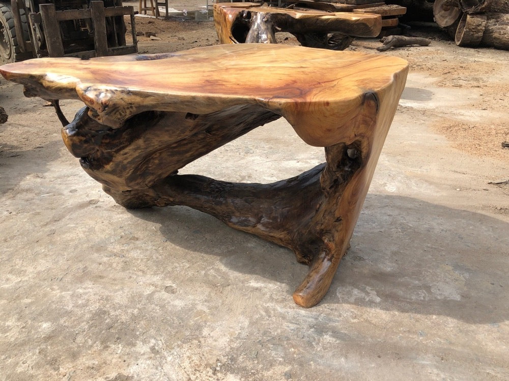 Outdoor-Tisch, Outdoor-Stuhl, Parkbank, Outdoor-Bankstuhl aus dickem Holz