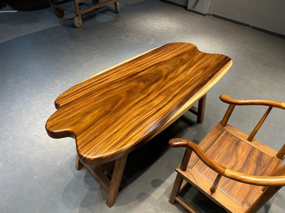 wood coffee table, round coffee table, modern coffee table, black coffee table