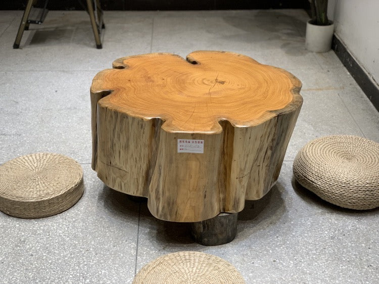 mesa de centro de tambor, mesa de centro de borde vivo, mesa de centro de color blanco, mesa de centro nido, mesa de centro de madera