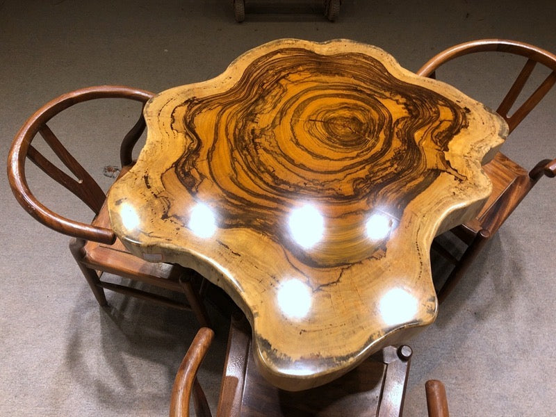陶器納屋コーヒーテーブル、ランダムな形のコーヒーテーブル、木製コーヒーテーブル