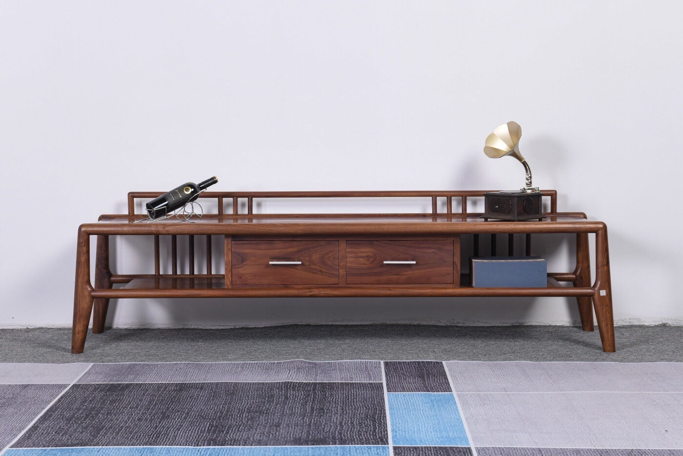 Open style TV cabinet, Decorative Mid-Century TV Stand, Scandinavian Home Style
