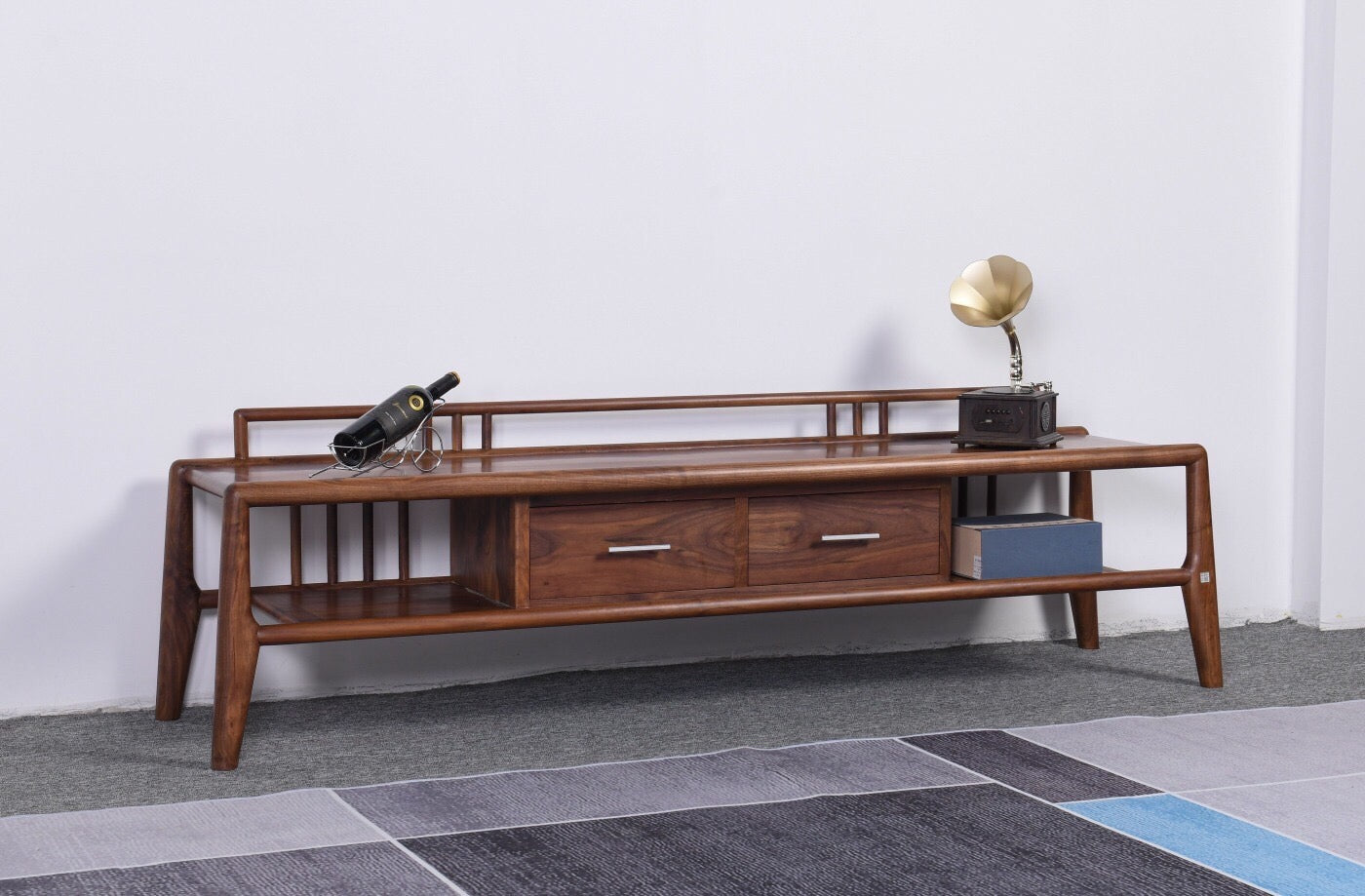 Open style TV cabinet, Decorative Mid-Century TV Stand, Scandinavian Home Style