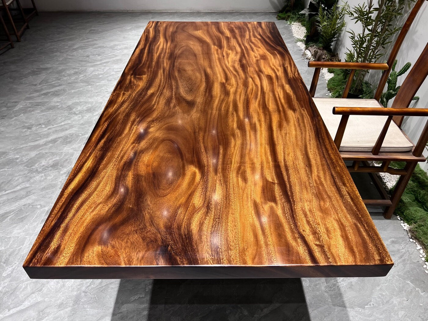 Lastra da tavolo Monkeypod, tavolo da pranzo, tavolo in legno, tavolo in legno