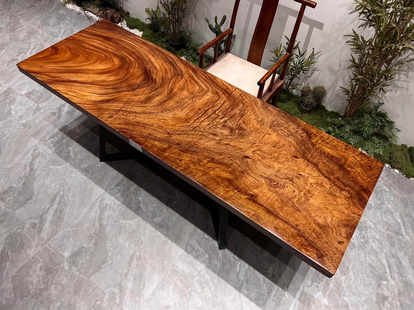 Live Edge Kitchen Table, Walnut Dining Table, Solid American Walnut, Live Edge Dining Table