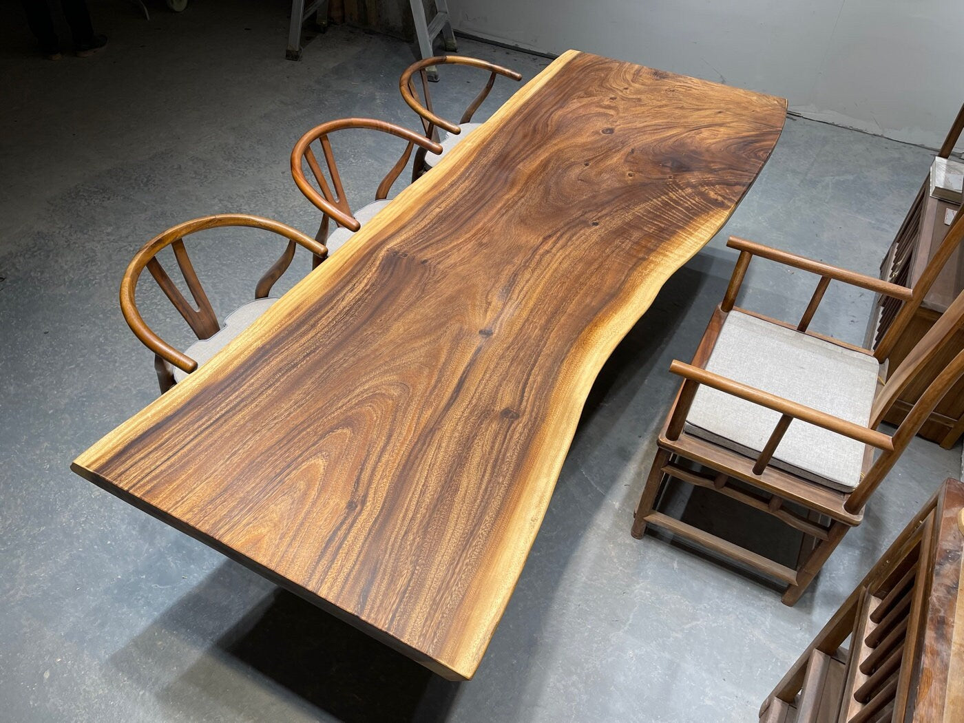 Slab For Dining Table , South American Walnut Slab table