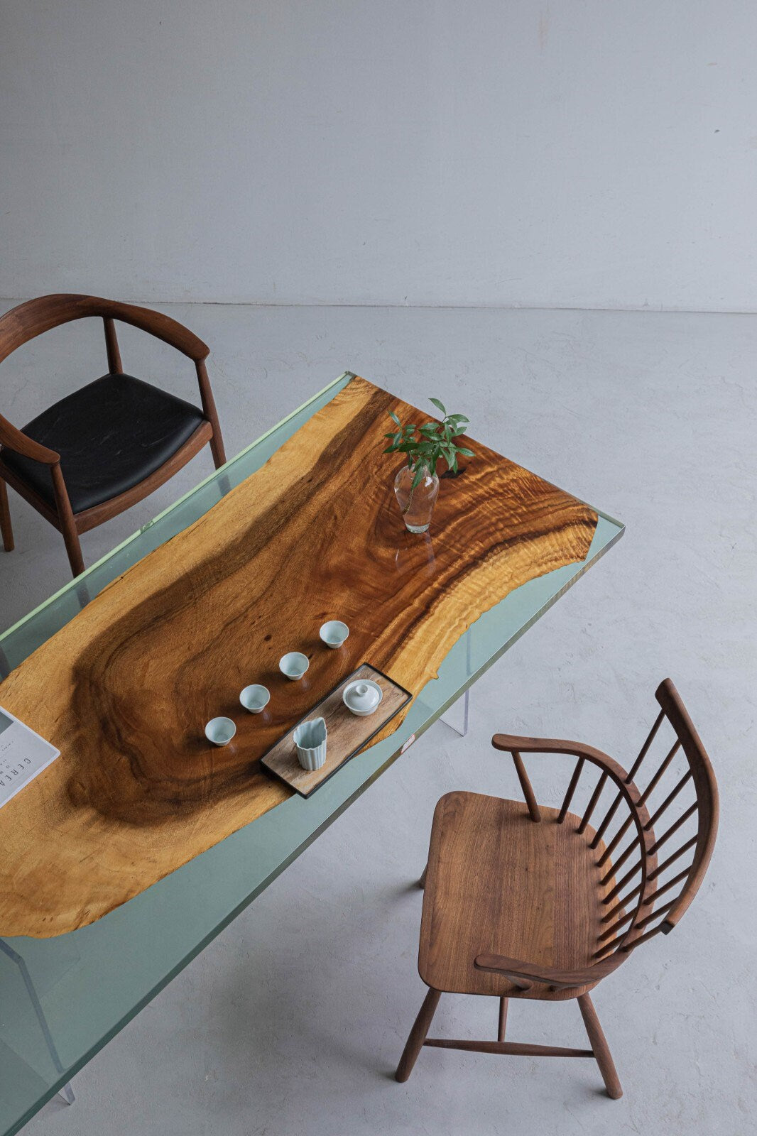 unique dining table,  Epoxy table, Epoxy resin table, Epoxy table walnut, wood table, resin table - SlabstudioHongKong