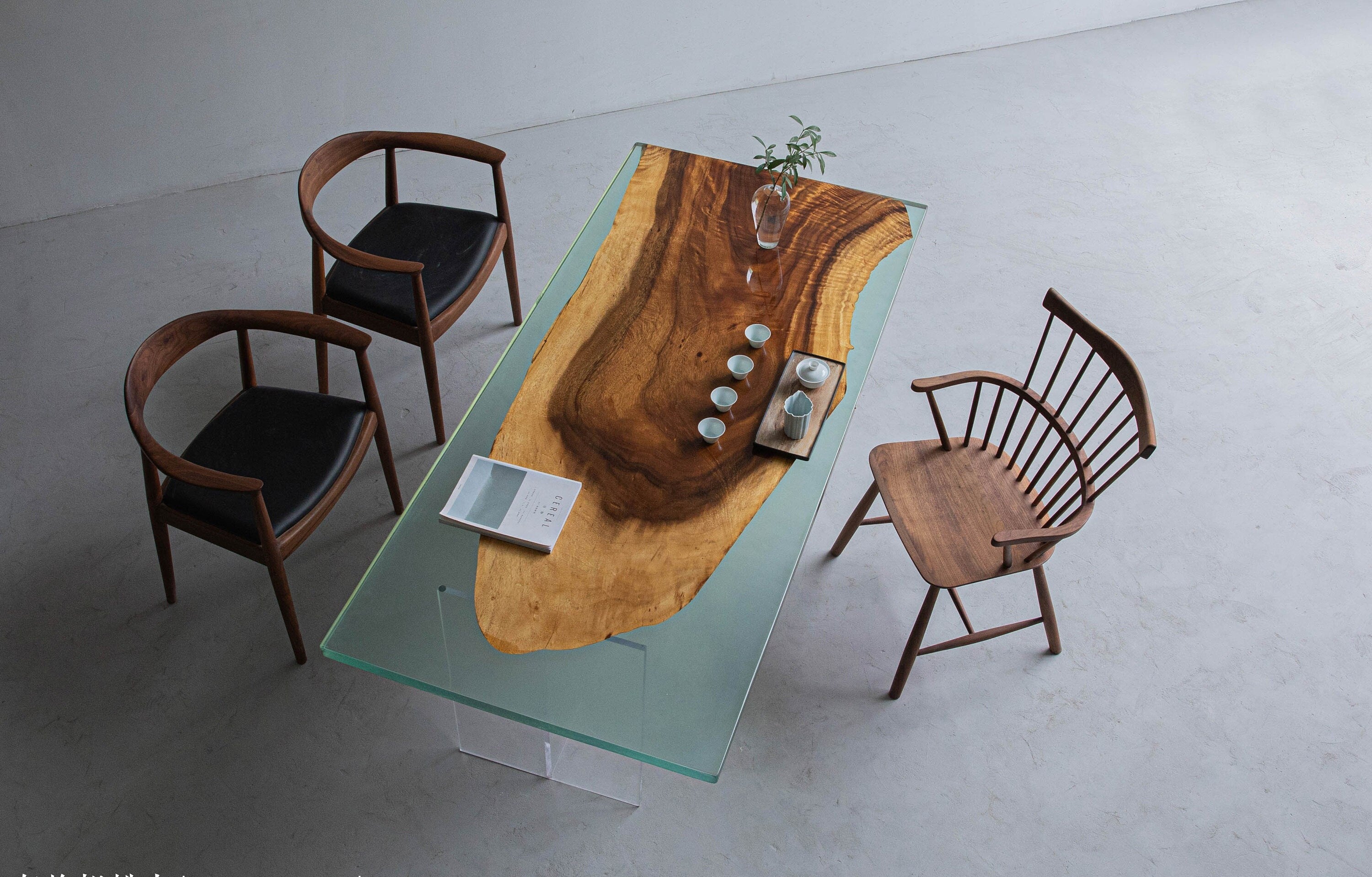 unique dining table,  Epoxy table, Epoxy resin table, Epoxy table walnut, wood table, resin table - SlabstudioHongKong