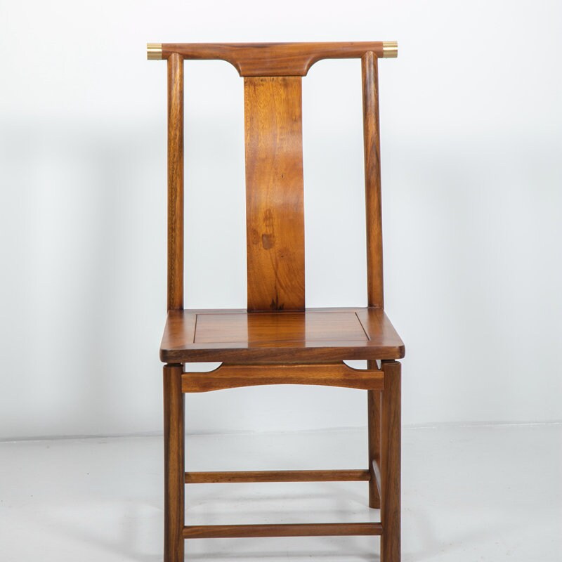 Silla de nogal con respaldo alto, silla trasera, silla de madera, silla, silla de nogal