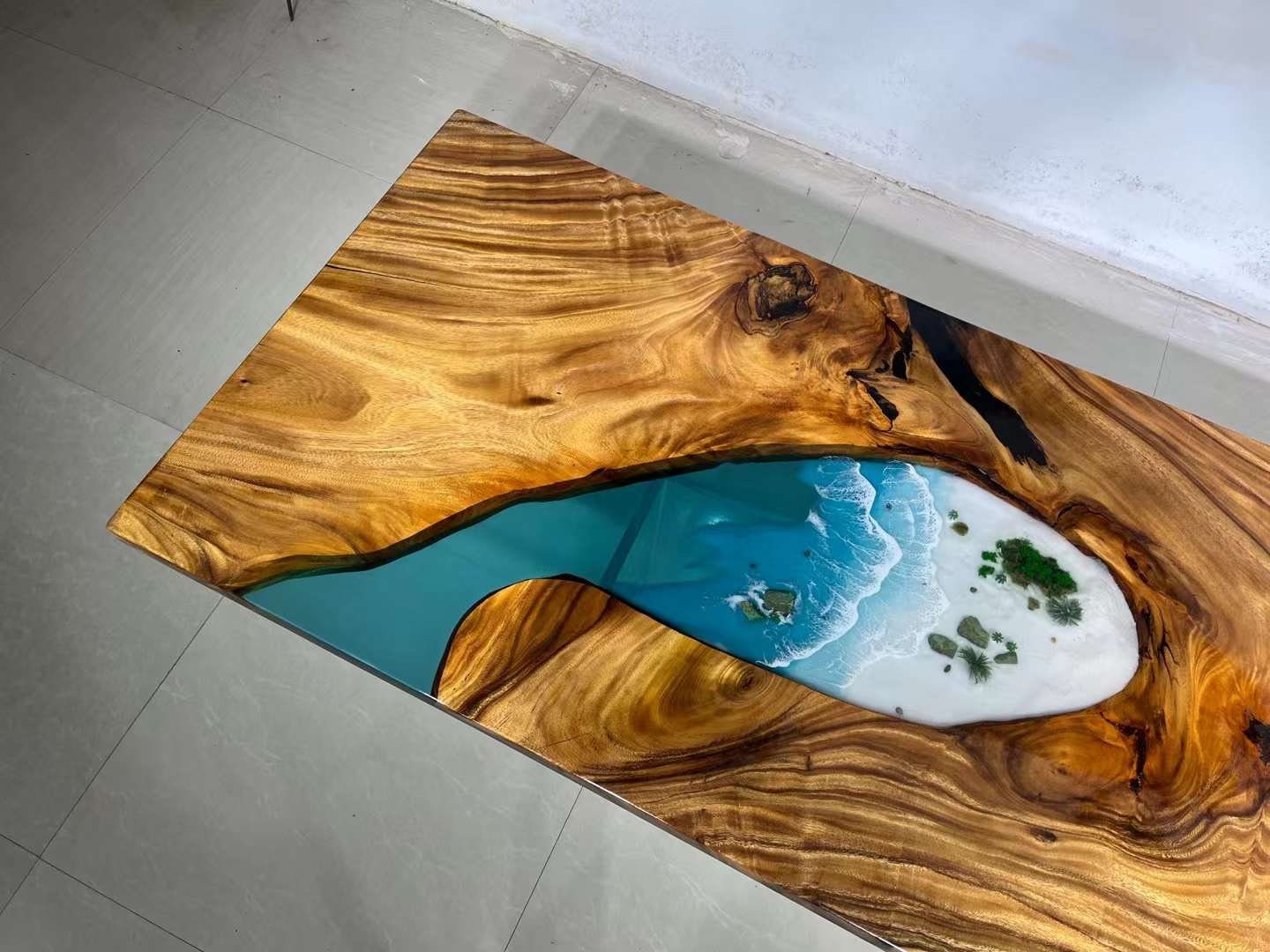Custom Epoxy Resin fluorescent Table/Dining Table Epoxy Desk Coffee Table